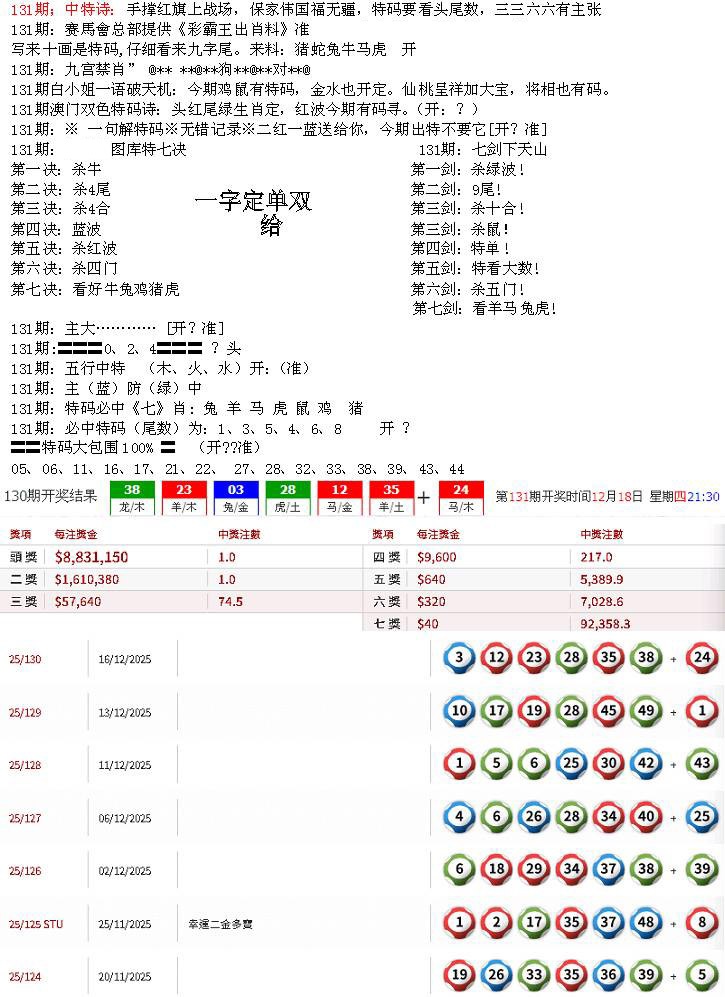 131期特新五鬼B[图]